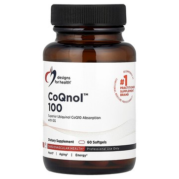 Designs For Health, CoQnol™ 100，60 粒軟膠囊