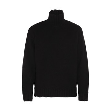 Isabel Benenato - Black Wool And Cashmere Blend Sweater