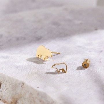 vacanza｜醫療鋼｜北極熊‧醫療鋼耳環 #新年飾品 #新年禮物