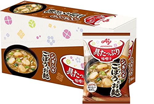 味の素 具たっぷり味噌汁 ごぼうとお麩 10食入     