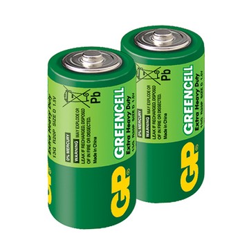 GP 綠能特級1號(D)碳鋅電池20粒裝(1.5V環保電池)