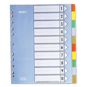 hfpwp 台灣製 環保無毒 10段塑膠加寬分段紙 超聯捷 ix902w (10入/組)  A4  1入