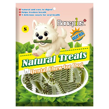 Boneplus 犬用超效動能雙頭潔牙骨超值包 18週以上 S  鮭魚粉  300g  1包