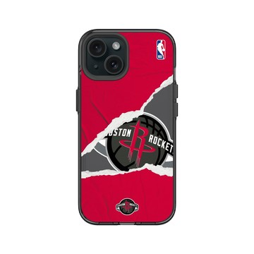 iPhone 15 Clear 酷墨灰 - NBA - 熱血系列-休士頓火箭 Houston Rockets - Sweat and Tears
