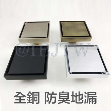 方型隱形地排全銅排水蓋10x10cm 地漏水孔蓋隱形落水頭【奇滿來