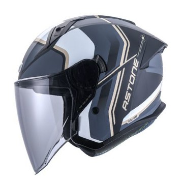 【2026年新品】Astone DJ18 XD2 平黑灰 3/4罩安全帽