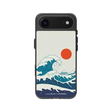 iPhone Air Clear (相機按鈕) 酷墨灰 - ilovedoodle (Lim Heng Swee) - Cat Landscape - Waves