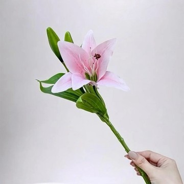法式花仙女Lily香水百合氣質粉仿真花花材(1入組)