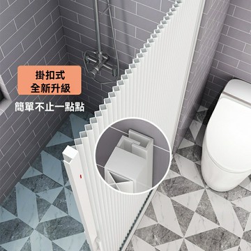 【防黴加厚免打孔】浴簾 衛生間浴簾 浴室隔斷簾 防水浴簾 網紅浴簾 摺疊浴簾 隱形門簾套裝 加厚PEVA材質 防黴防潮 免打孔安裝