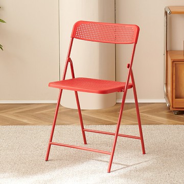 托帕瑞椅子室內戶外可折疊收納椅小戶型簡約餐桌椅洞洞椅休閑餐椅