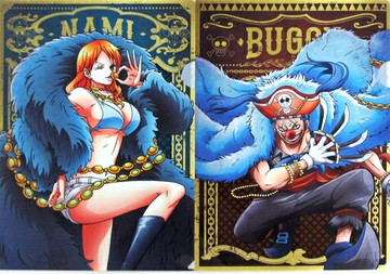 Nami&嬰兒車A4描出Clear File SET(2張組)一番賞航海王One Piece 20 th anniversaryL獎