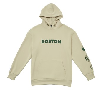 【NBA】中性寬版隊伍帽T_BOS 連帽上衣 男女 淺卡其-3455105231