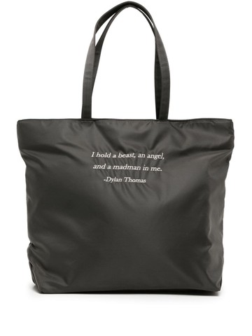 Undercover - embroidered-motif tote bag - women - Nylon - One Size - Green