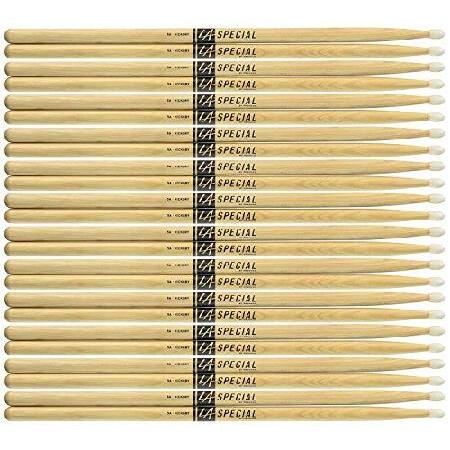 12 PACK Promark LA Special 5A Nylon Tip Drumstick, LA5AN-12