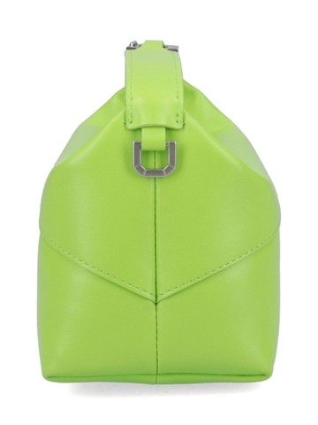 Eéra Green Leather Moon Top Handle Bag