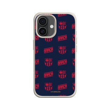 iPhone 16 SolidX 貝殼灰 - FC Barcelona - Pattern