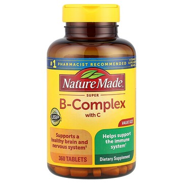 Nature Made, 含維生素 C 的超級 維生素 B 群複合物，360 片