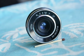 INDUSTAR-69 28mm F/2.8 M39 鏡頭，適用於 CHAIKA 相機