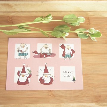 老人準備中-明信片