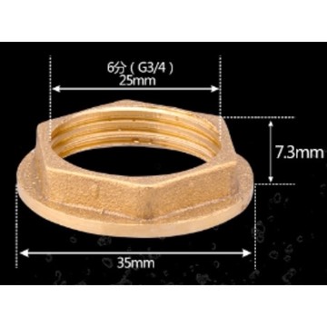 6分（G3/4) 螺母 螺帽 墊片型 固定水龍頭 閥接頭 虹吸鐘 穿板固定 水塔接頭 魚菜共生