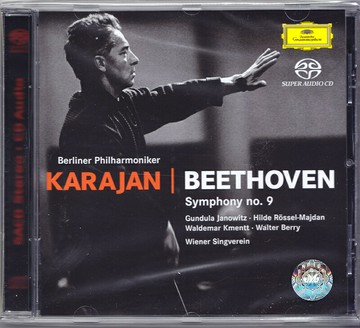 正版 貝多芬：第九交響曲 SACD 原裝進口CD碟片 交響樂曲 卡拉揚