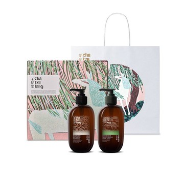 茶籽堂 胭脂馬版畫禮盒 - 飯店經典雙入組(桑白皮修護/荷葉清舒)