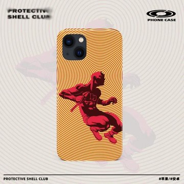 漩渦卡通夜魔俠復古魔幻潮藝術小眾適用于蘋果iPhone11/12/13/14promax/15promax/16手機菲林硬殼imd全包軟殼