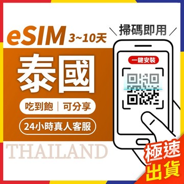 【極速出貨】eSIM泰國 泰國esim 泰國esim吃到飽 泰國esim卡 泰國網卡 吃到飽 曼谷網卡 普吉島 芭達雅