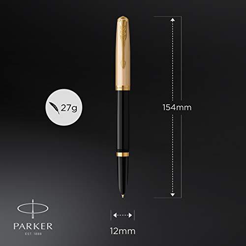 PARKER パーカー 万年筆 51 プレミアム ブラックGT 細字 18金ペン先 ギフトボックス入り 正規輸入品 2123511 並行輸入品