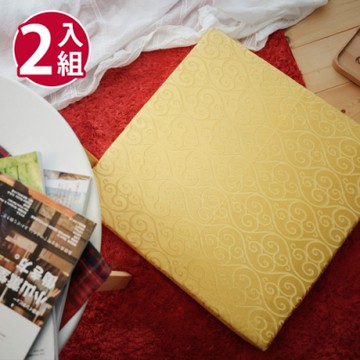 絲薇諾 MIT太空記憶坐墊-貴族金/2入組(54×56cm)