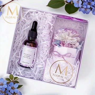 快速出貨💕送給媽咪【Floral M】我的女神媽咪康乃馨香氛擴香禮盒  母親節花禮