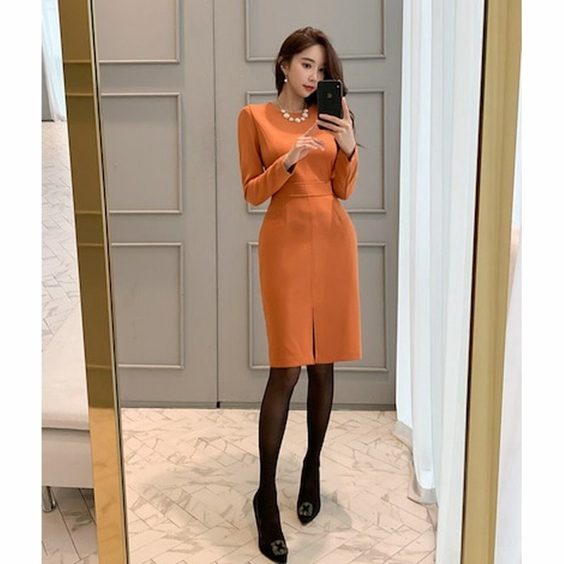 新作韓国ファッション長袖 美シルエットスレンダーラインドレス お呼ばれ パーティー セレブ ワンピース 結婚式 女子会 発表会 演奏会 女優 お茶会 オフィスol 通販 Lineポイント最大1 0 Get Lineショッピング
