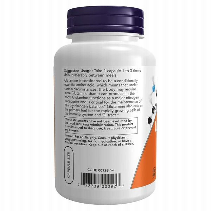 国内正規品】【国内正規品】L-グルタミンパウダー 1kg 《200回分》NOW Foods (ナウフーズ) アミノ酸 