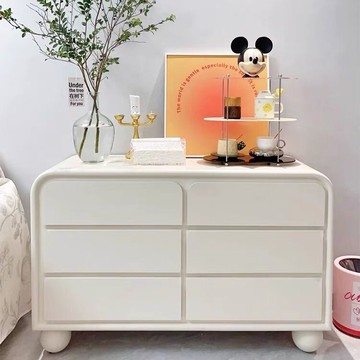 免運 鬥櫃 五鬥櫃 臥室現代簡約收納櫃 奶油風鬥櫃客廳小戶型臥室床尾櫃六鬥櫃法式抽屜櫃收納儲物櫃子 客廳抽屜櫃 置物櫃