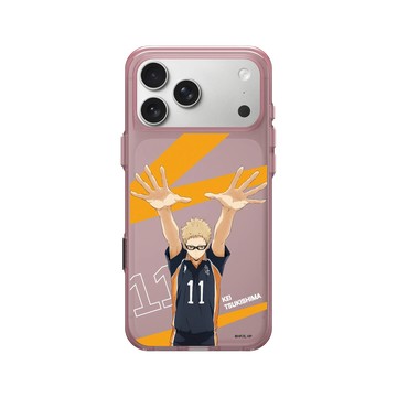 iPhone 17 Pro Max Clear (相機按鈕) 晶醺玫 - 排球少年 Haikyu!! - 攔網吧！月島