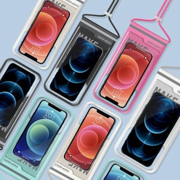 手機防水袋可觸屏游泳潛水套泡溫泉外賣專用騎手手機密封袋防水袋