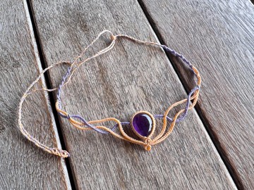 250524 Macrame 紫水晶 編織 頸鍊