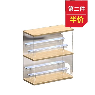 亞克力盲盒收納展示架泡泡瑪特單個罩別墅透明手辦防塵柜