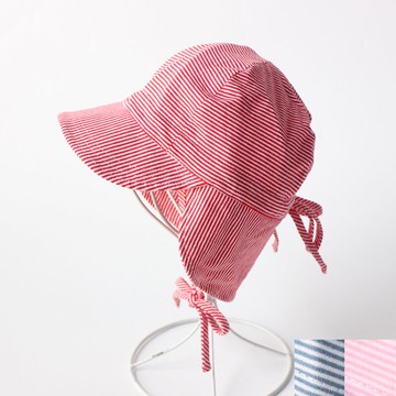 單春夏秋嬰幼兒童純棉帽子男女寶寶針織棉遮陽帽雙層護耳帽冬1入