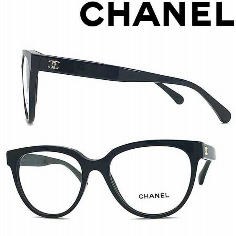 CHANEL メガネフレーム ブランド シャネル レディース ブラック 眼鏡 0CH-3394-C622 | LINEショッピング