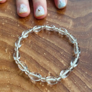 【浪漫相遇】巴西產5A頂級全美天然白水晶手鍊 | 送禮