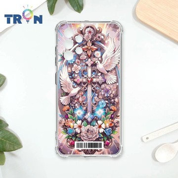 TRON 三星 A52/52s 十字架華麗金光閃閃 四角防摔載具殼 軟殼 手機殼