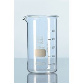 《德國 DWK》德製 DURAN  高型燒杯附刻度(翻口) 800ML 【 1個】 玻璃儀器 實驗儀器 容器  實驗室耗材 Beaker , High Form , with spout