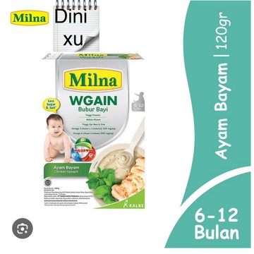 bubur milna wgain 120gram
