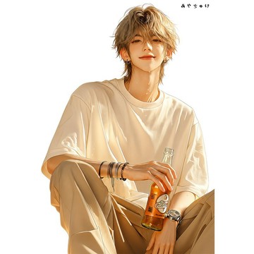 【8 月新品】07-137-0186 人物貼紙 簡約夏日男孩