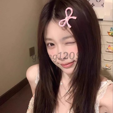 韓系簡約波點粉色蝴蝶結鴨嘴夾 春夏百搭海邊髮夾 小眾時尚頭飾 蝴蝶結髮飾 韓系髮夾 花朵髮夾 蝴蝶結鯊魚夾 Y C T