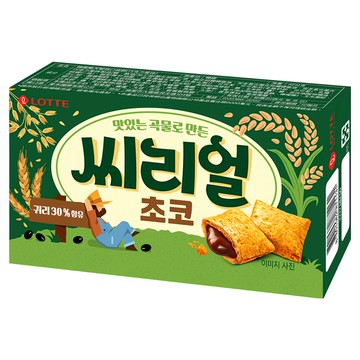 LOTTE 樂天 穀物口袋餅 巧克力風味  42g  1盒