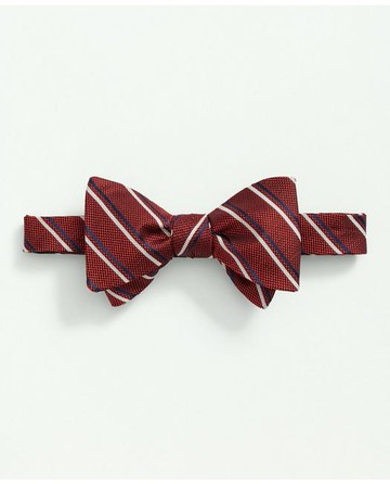 Brooks Brothers Men's Silk Pattern Bow Tie | Red