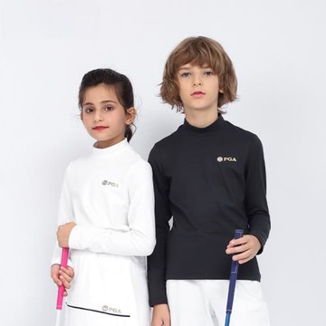 PGA兒童高爾夫衣服套裝 男女童秋冬長袖打底衫高爾夫球服裝青少年