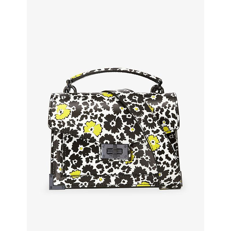 The Kooples Womens BLA75 Emily Floral-print Leather Crossbody bag 1 Size